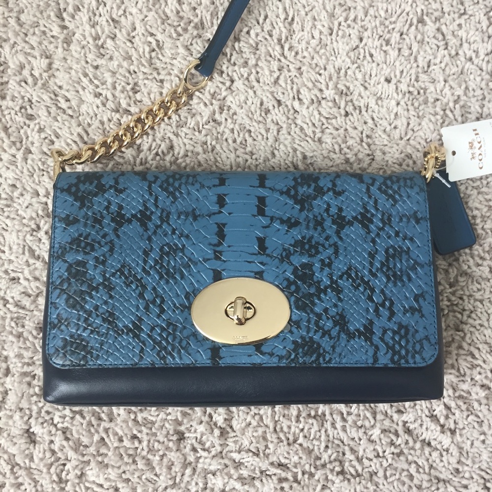 NWT Coach Colorblock Crosstown Crossbody 36527Navy